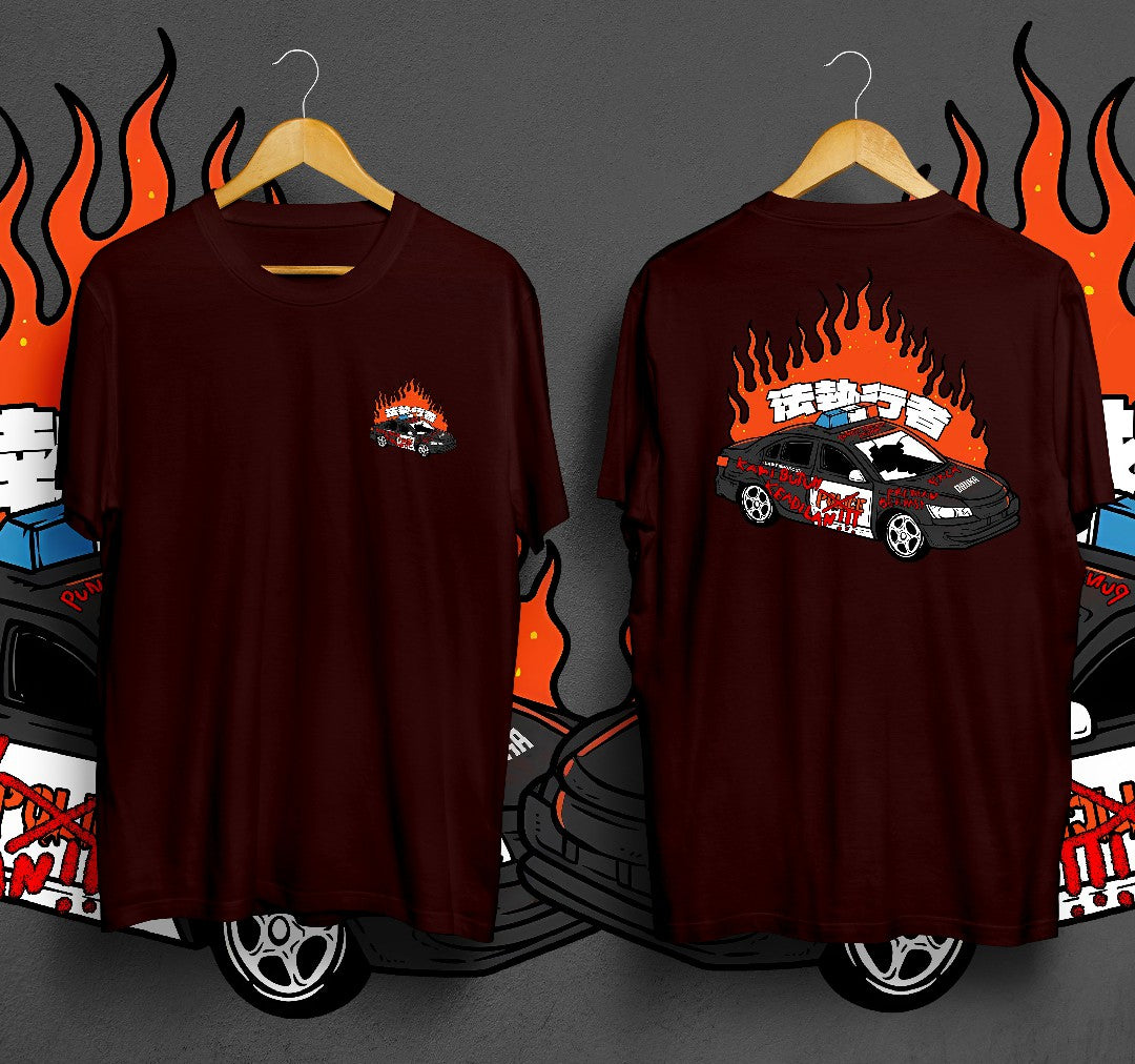 T-Shirt POLICE CAR Kaos Distro Oruka