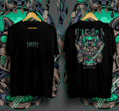 T-Shirt Squirrel Cyberpunk Kaos Distro Oruka