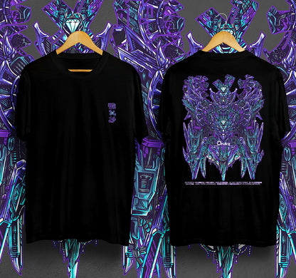T-Shirt Purple Mecha Kaos Distro Oruka