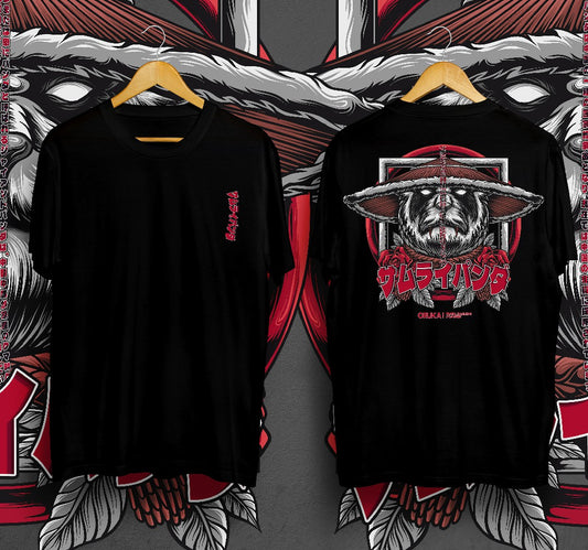 T-Shirt PANDA SAMURAIS Kaos Distro Oruka