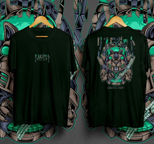 T-Shirt Squirrel Cyberpunk Kaos Distro Oruka