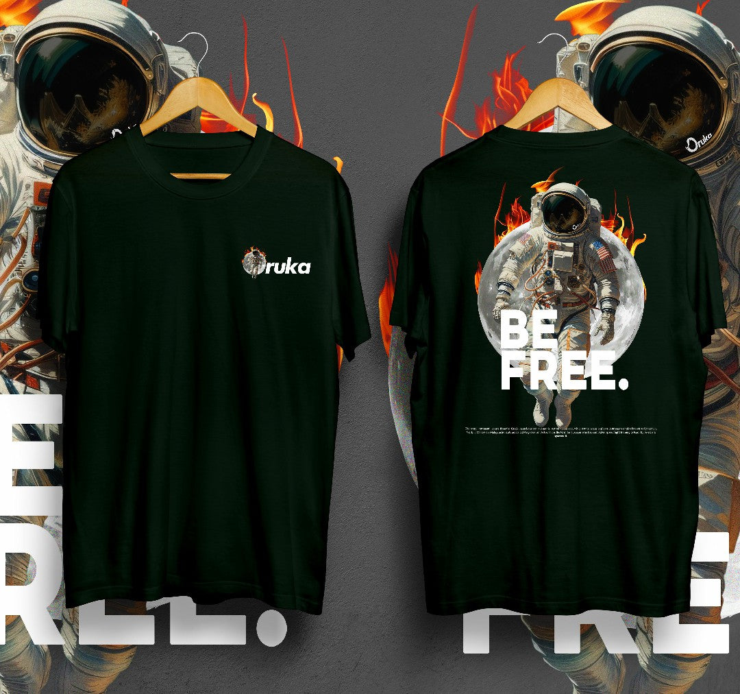 T-Shirt Be Free Kaos Distro Oruka