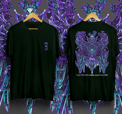 T-Shirt Purple Mecha Kaos Distro Oruka