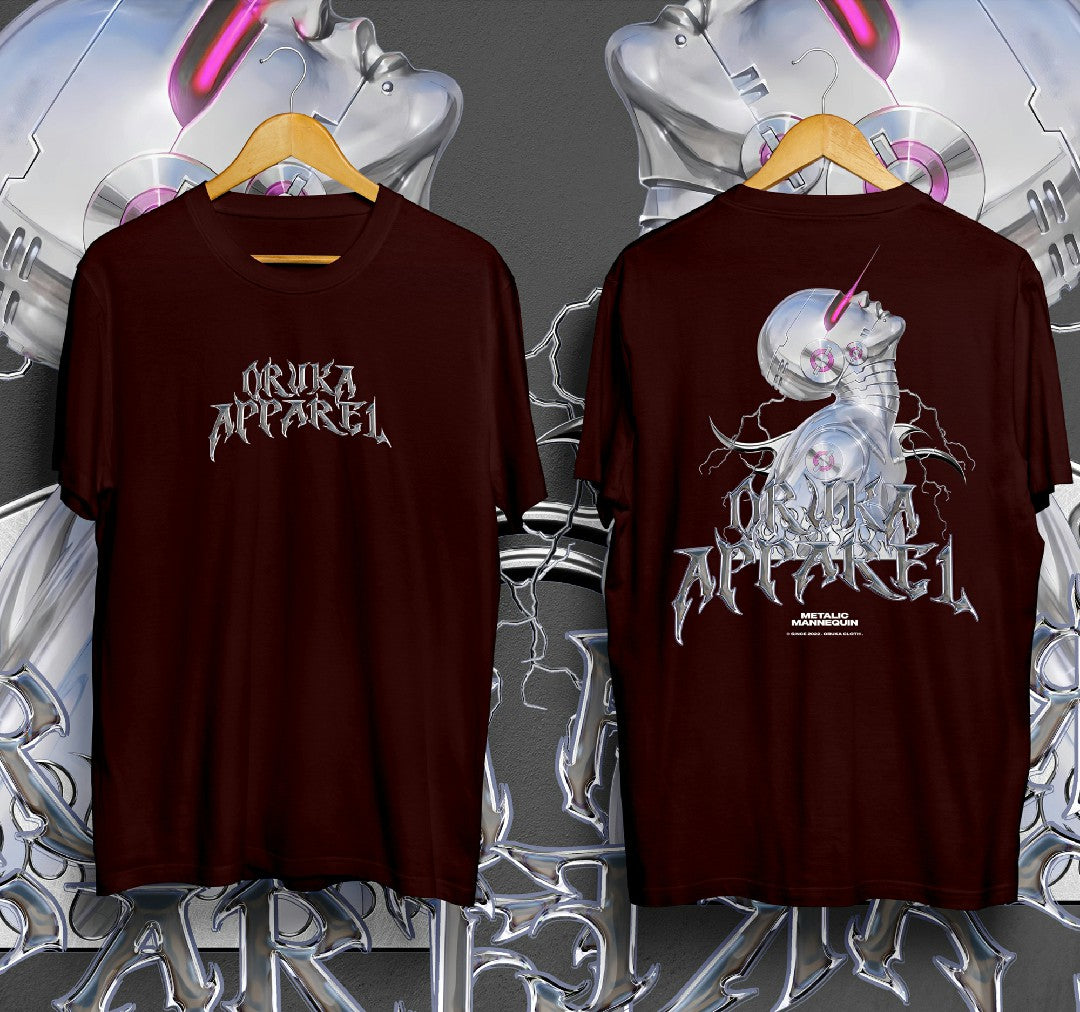 T-Shirt METALIC MANNEQIN Kaos Distro Oruka
