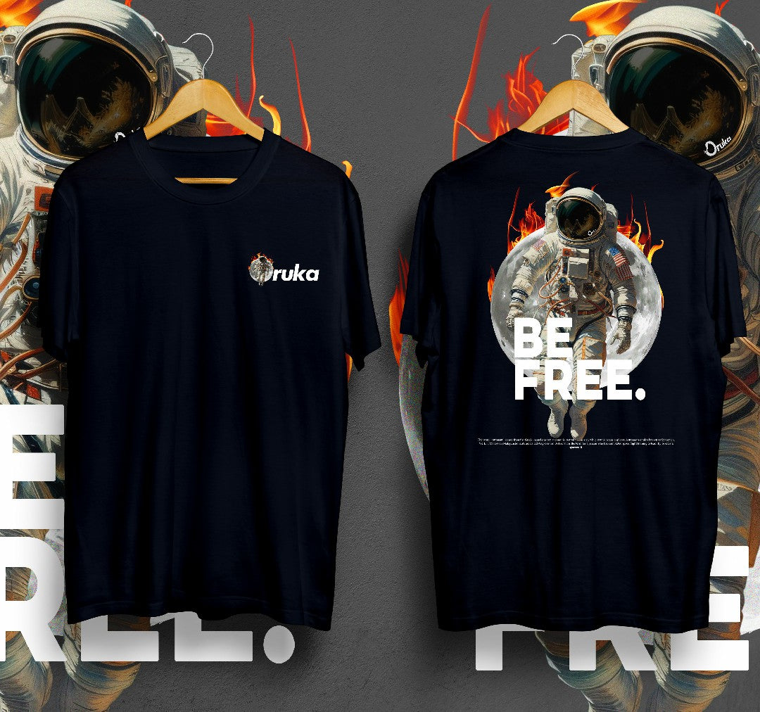 T-Shirt Be Free Kaos Distro Oruka