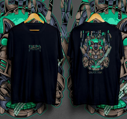 T-Shirt Squirrel Cyberpunk Kaos Distro Oruka