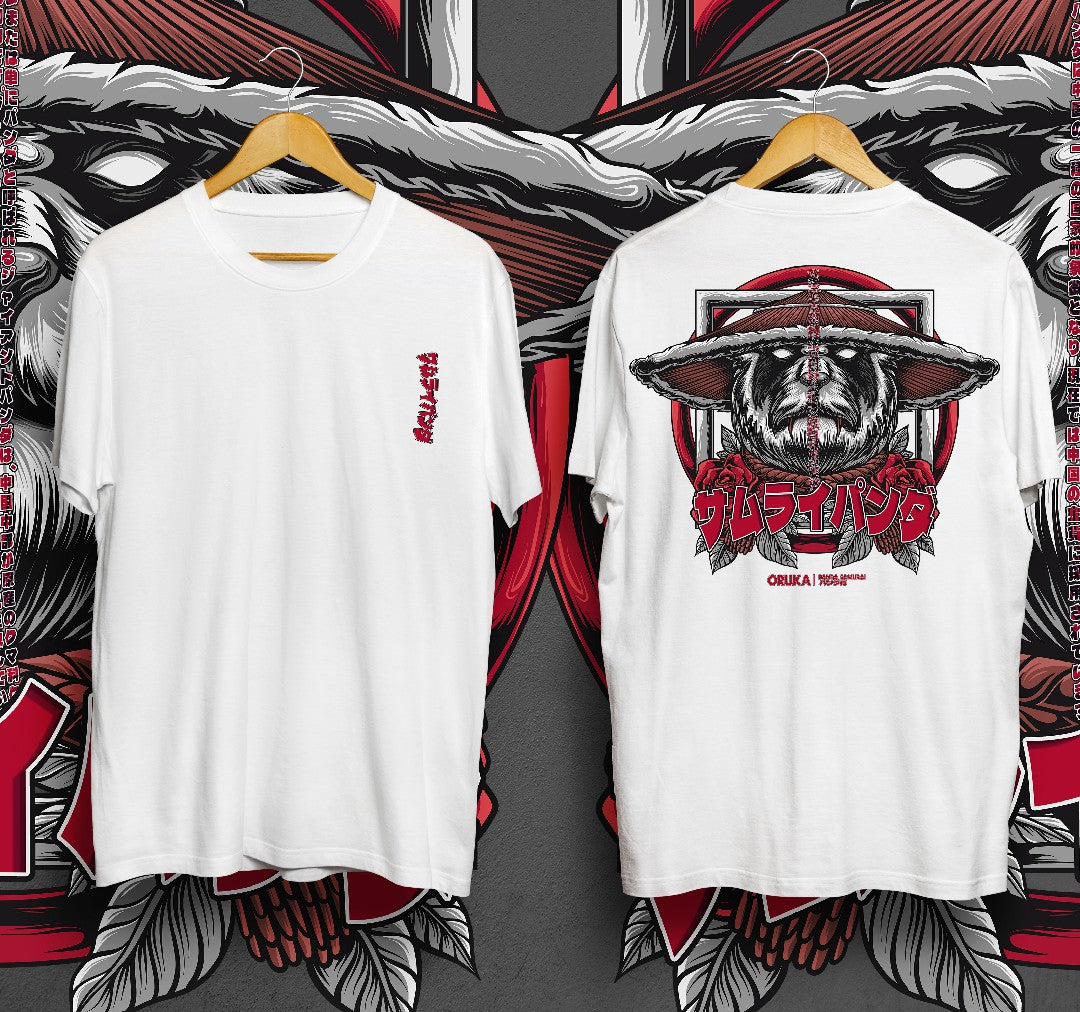 T-Shirt PANDA SAMURAIS Kaos Distro Oruka