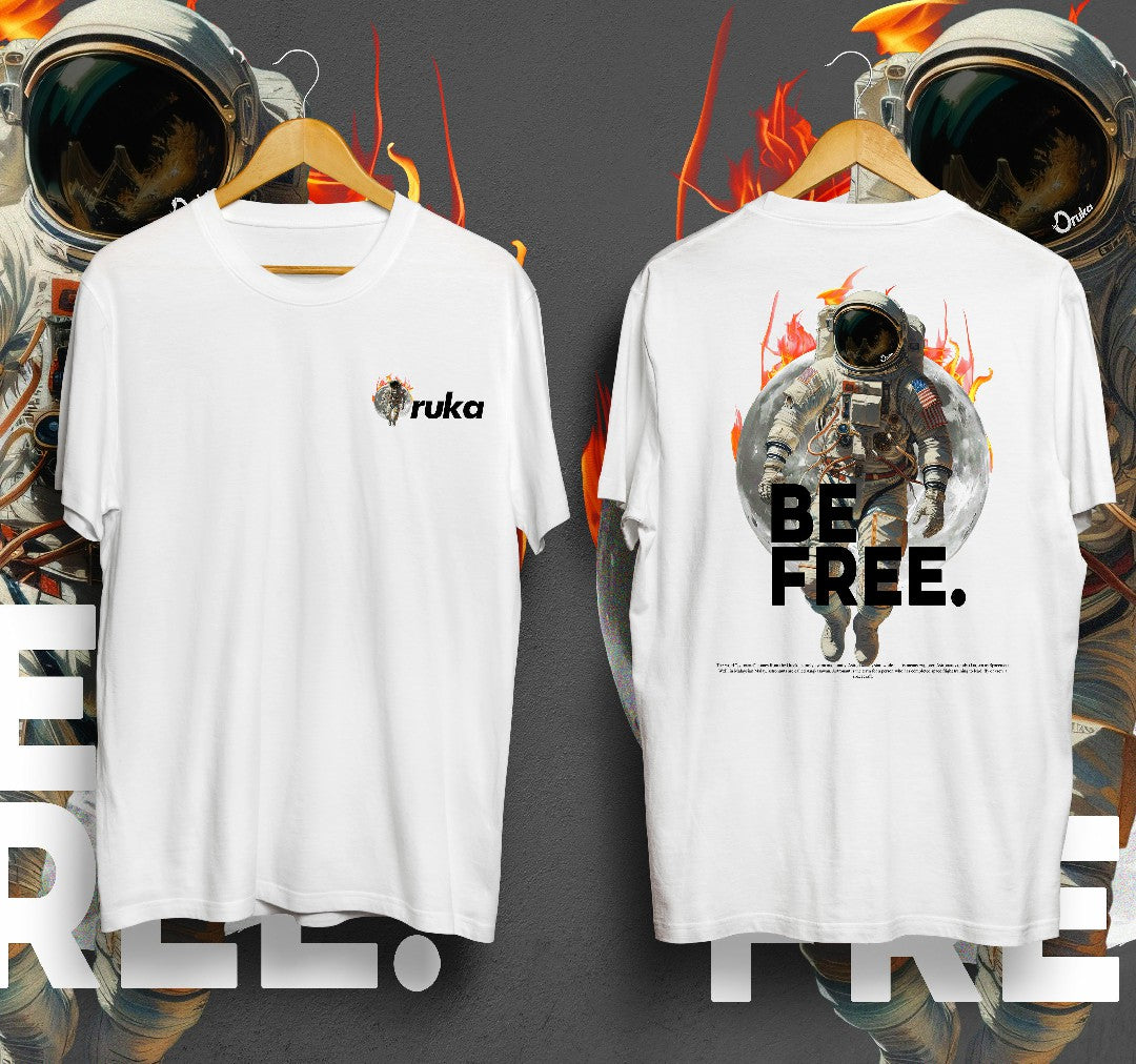 T-Shirt Be Free Kaos Distro Oruka