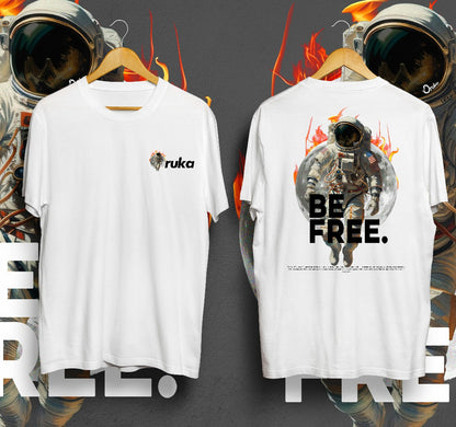 T-Shirt Be Free Kaos Distro Oruka