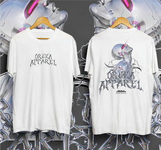T-Shirt METALIC MANNEQIN Kaos Distro Oruka